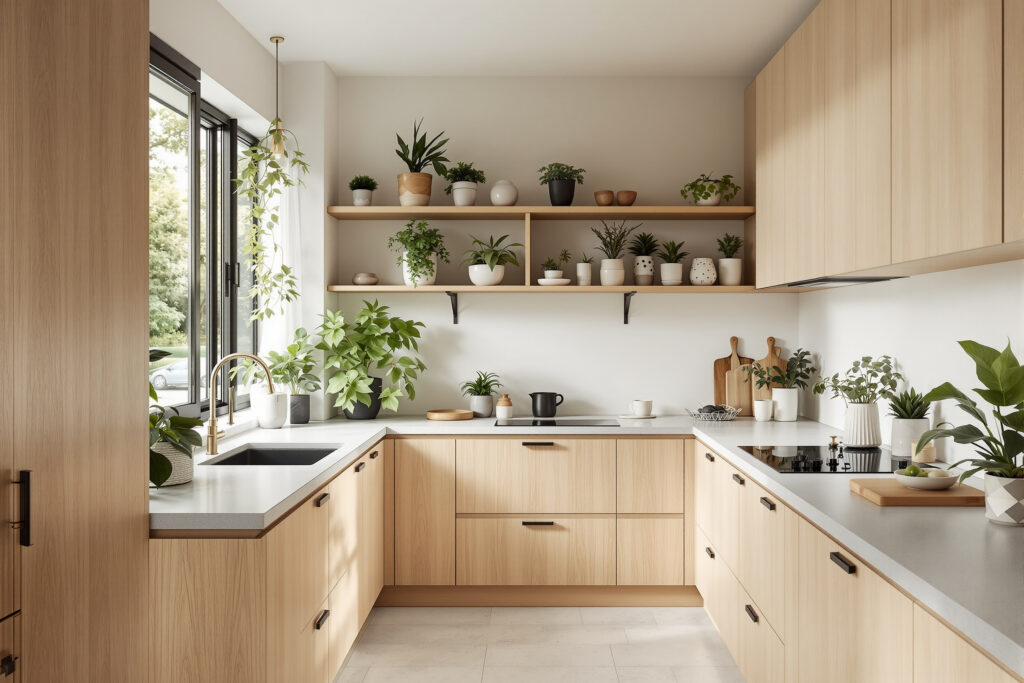 Styl Biophilic Design: Integracja Natury w Wnętrzach — ilustracja
