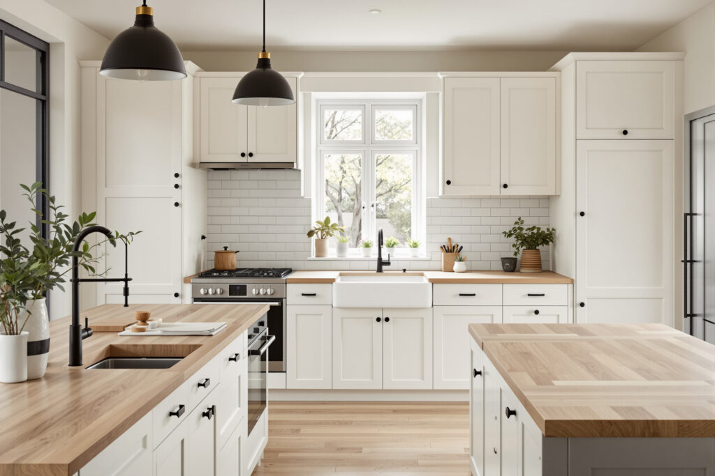 Styl Modern Farmhouse: Przytulność i Rustykalne Akcenty w Nowoczesnym Wydaniu — ilustracja